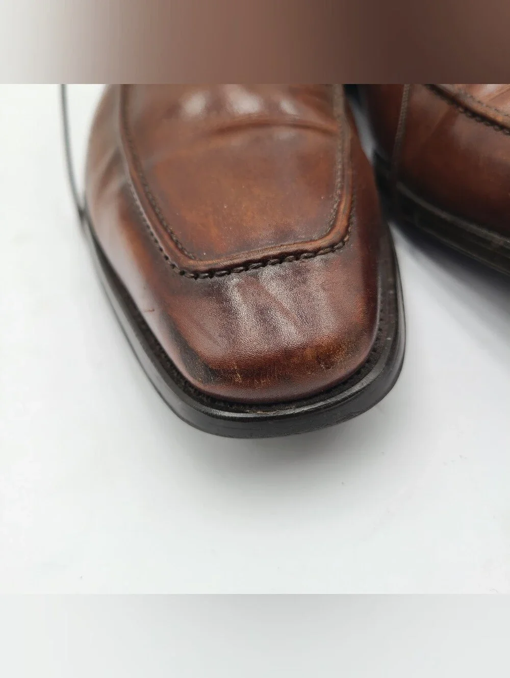 B44 Magnanni Romelo Diversa Apron Toe Derby Cognac Brown Size 11 M MSRP $350